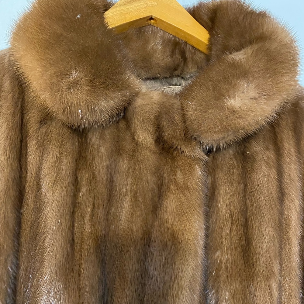 1970s Galanos Mink swing coat